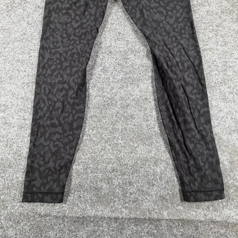 Lululemon Align Ankle Leggings Womens 8 Gray Black Camo Buttery-Soft Lightweight